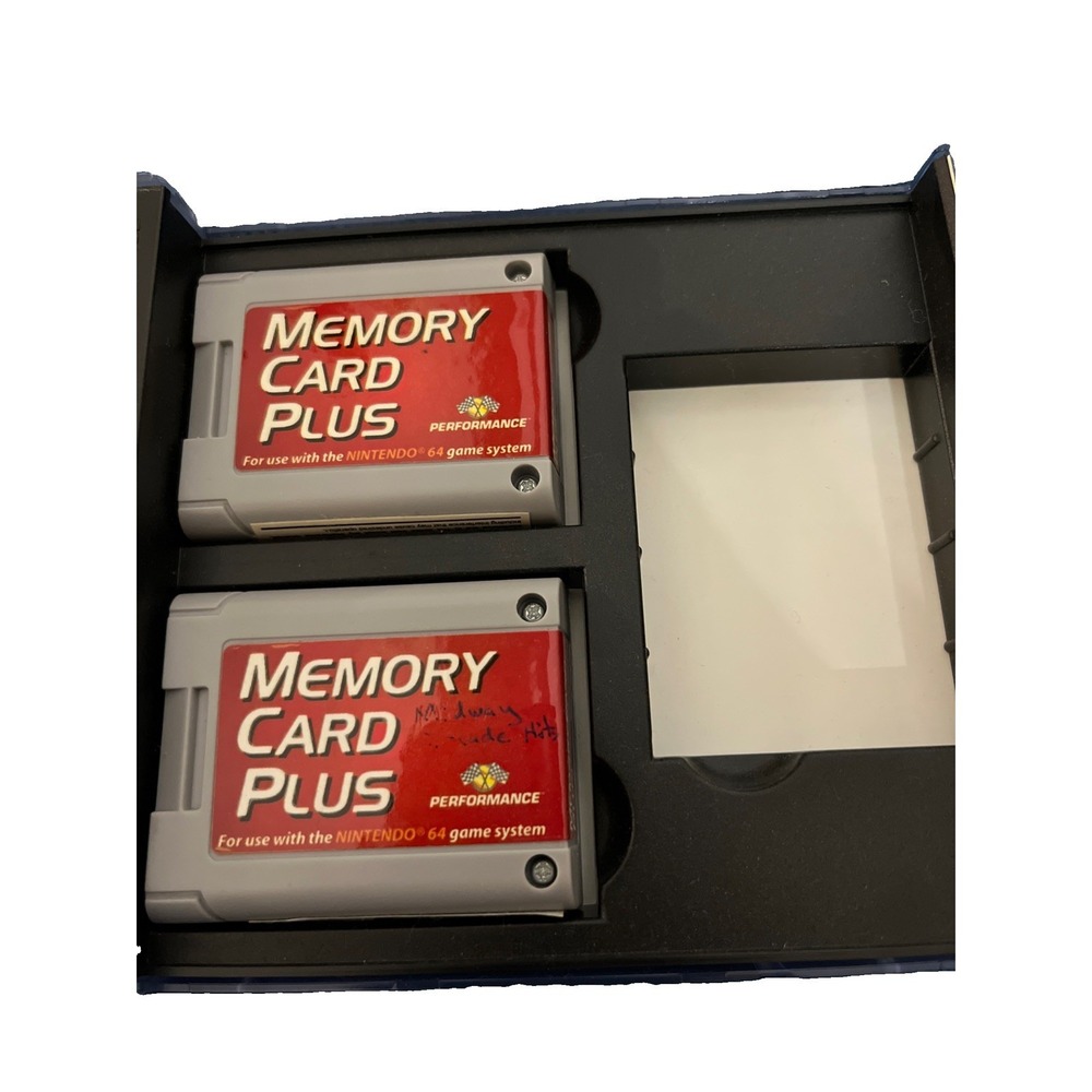 Memory Card Plus Nintendo 64 N64 by Performance Lot Of 2
